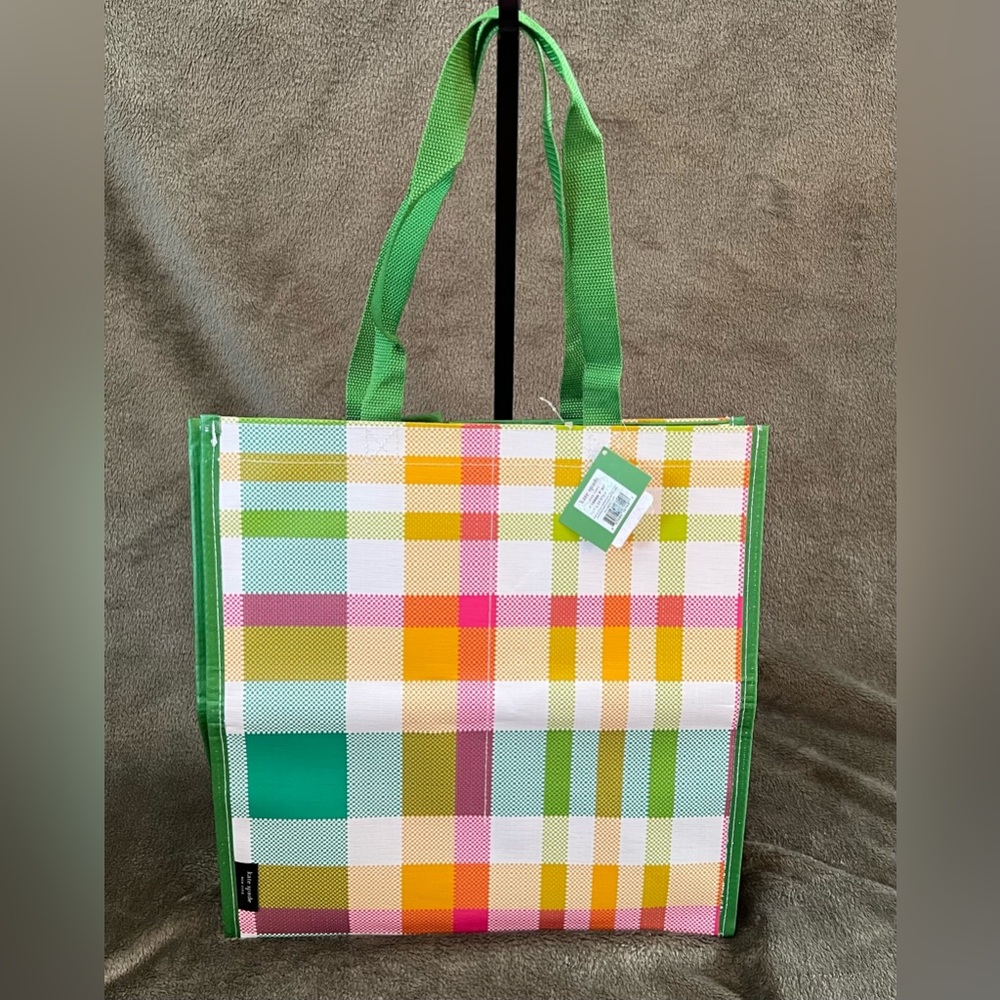 Kate Spade Grocery Tote in Garden Plaid
